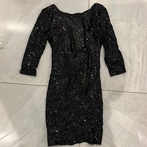 Black sequin NYE PARTY dress